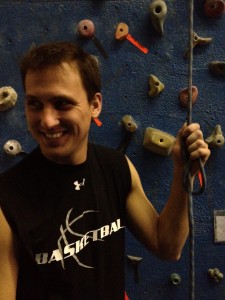 Steve at climbing